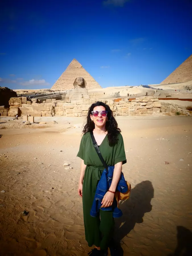 Esfinge y pirámides