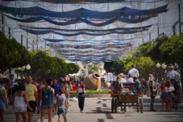 Feria de Málaga con niños