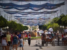Feria de Málaga con niños
