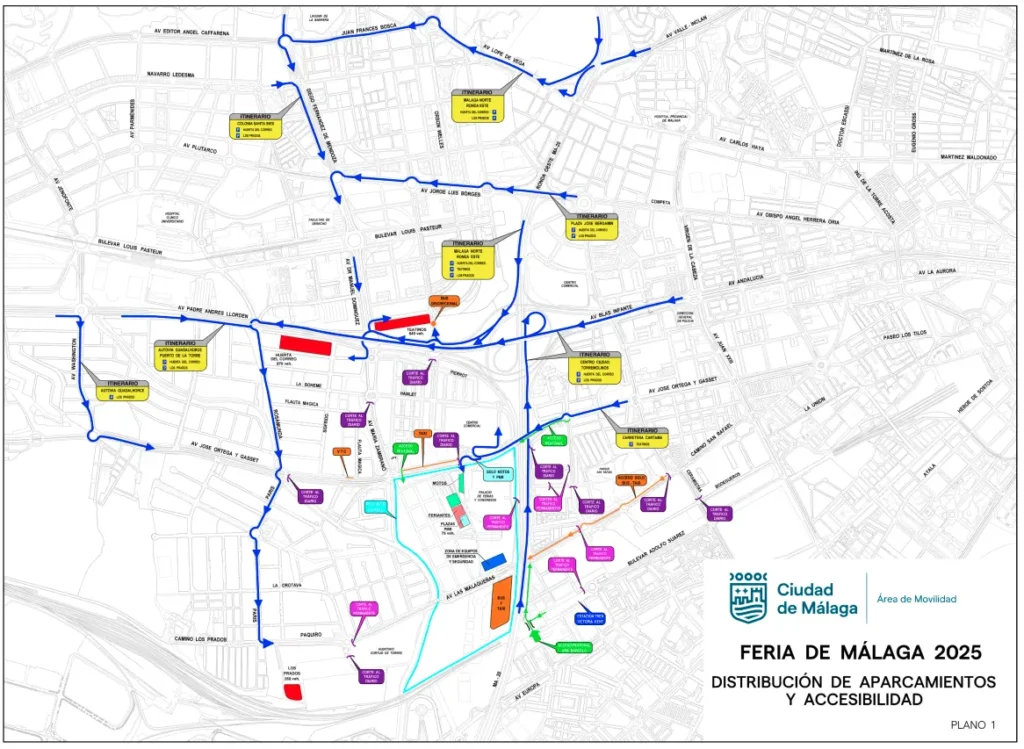 Dónde aparcar Feria de Málaga