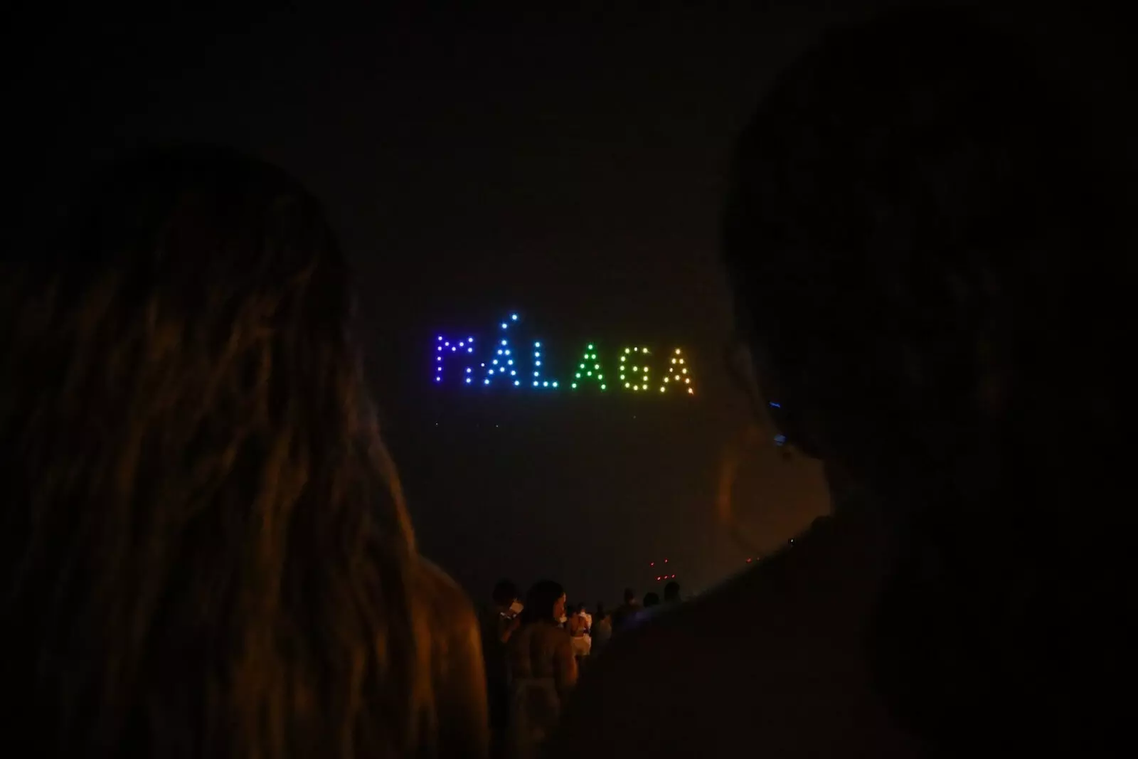 espectáculo de drones feria de málaga 2025