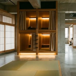 hoteles cápsula en Japón