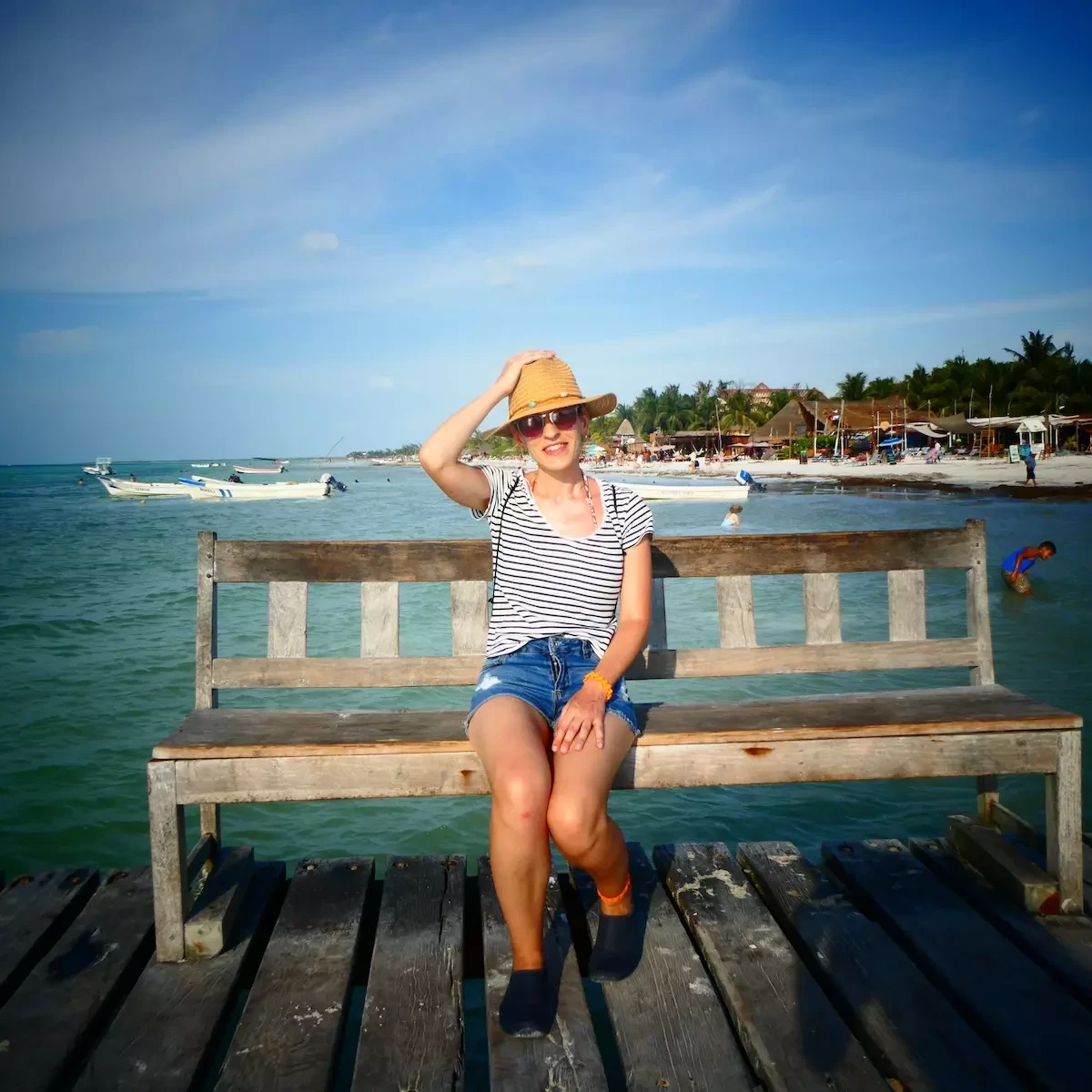 vista de la isla de Holbox en México