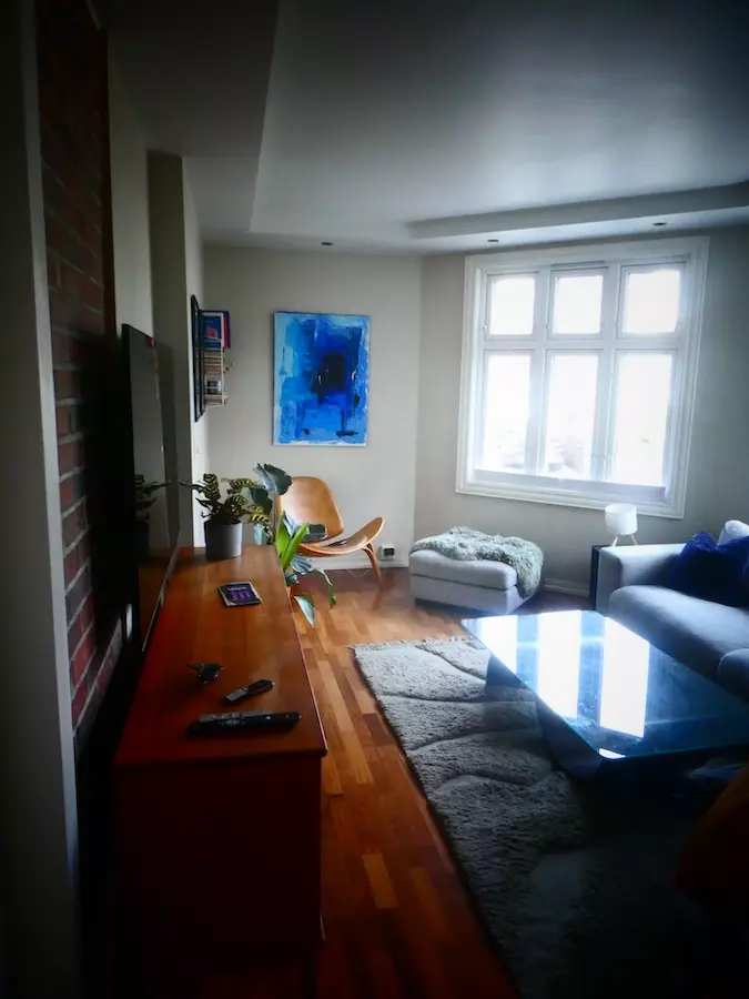 salón de un apartamento en Noruega